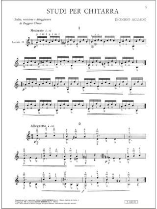 Studi per Chitarra - Dionisio Aguado - Partition - Guitare